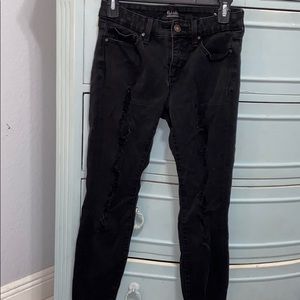 Black ripped jeans